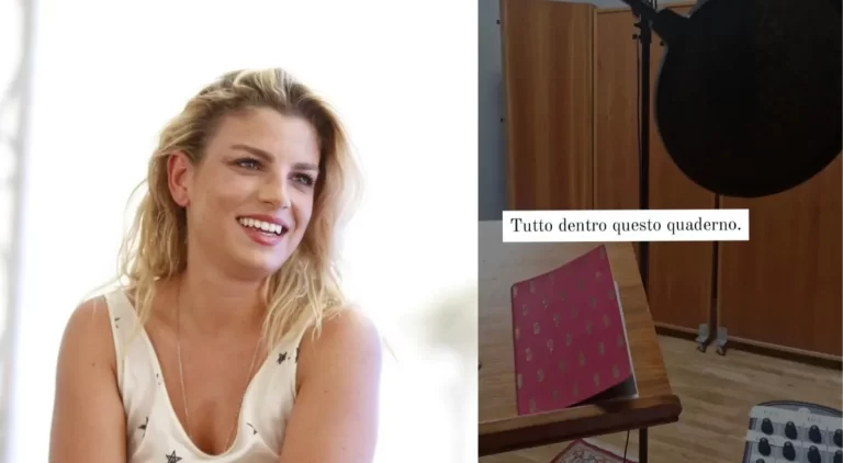 “Tutto dentro questo quaderno”: Emma Marrone torna in studio di registrazione per il nuovo progetto