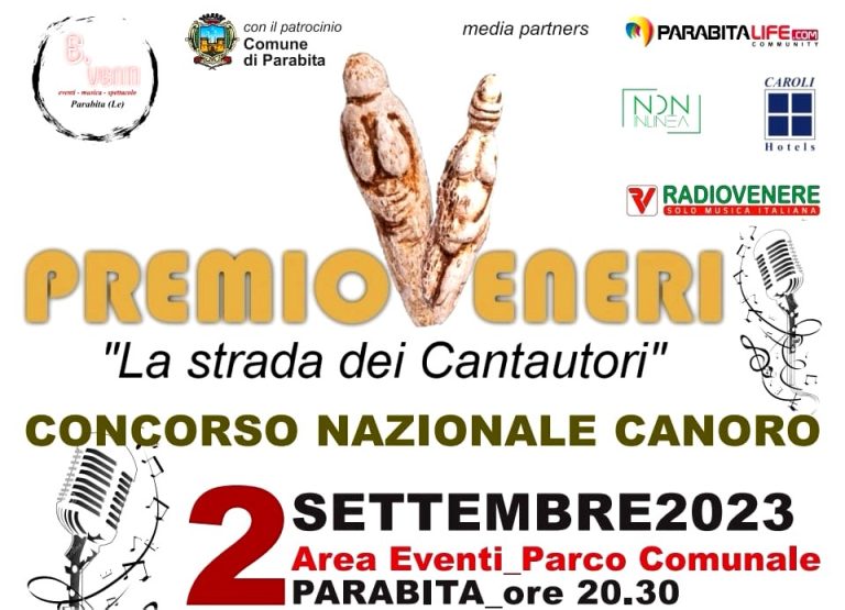 Premio Veneri, stasera a Parabita si decreta il vincitore assoluto