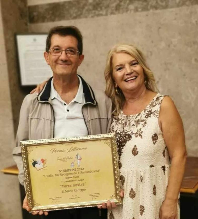 Concorso Nazionale di Narrativa "Terra dei Padri", lo scrittore salentino Mario Caroppo tra i vincitori