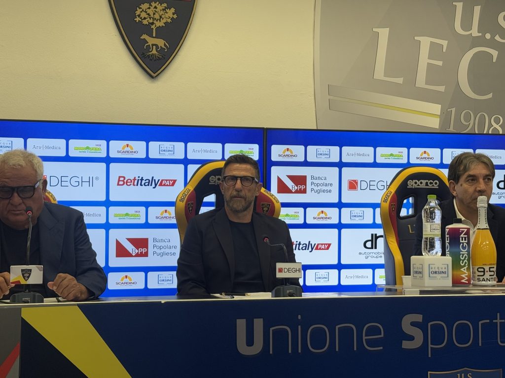 Lecce, Di Francesco Day: la conferenza stampa in diretta