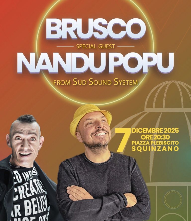 Squinzano celebra San Nicola: il 7 dicembre grande concerto in Piazza con Brusco e Nandu Popu