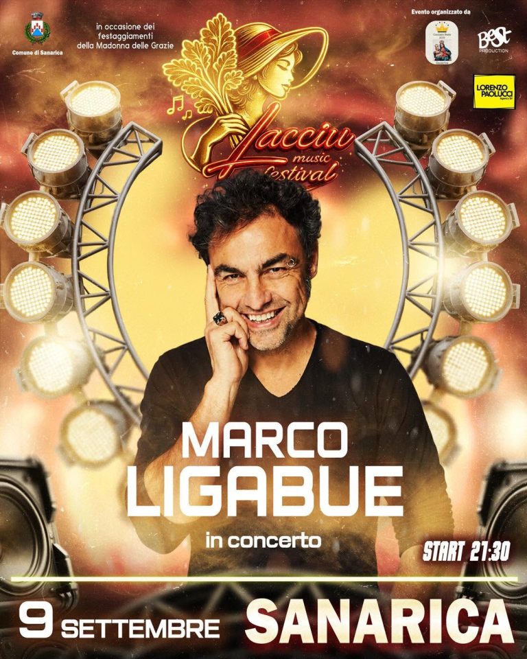 Marco Ligabue a Sanarica il 9 settembre: «In Puglia c’è un calore che non è affatto scontato, ho sempre avuto un bel rapporto»